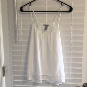 NWOT White Spaghetti Strap Tank